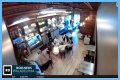 Four masked individuals remove Israeli flags at a Philadelphia cafe. - SarkariResult